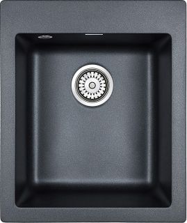 Мойка кухонная Paulmark Kante PM104249-BLM чёрный металлик